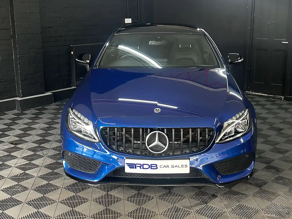 Used 2017 Mercedes-Benz C Class AMG Line Premium Blue - Interior and Exterior details 8