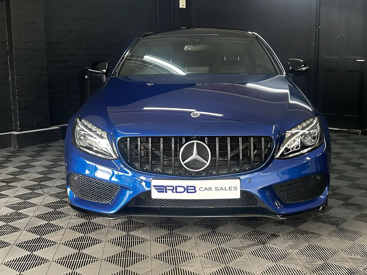 Used 2017 Mercedes-Benz C Class AMG Line Premium Blue - Interior and Exterior details 9