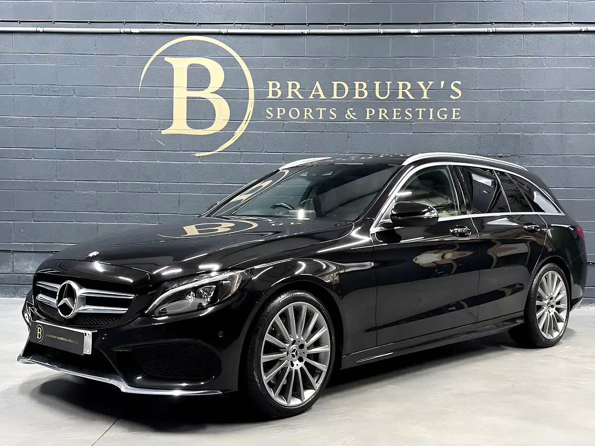 Used 2017 Mercedes-Benz C Class AMG Line Premium Plus Black - Front View