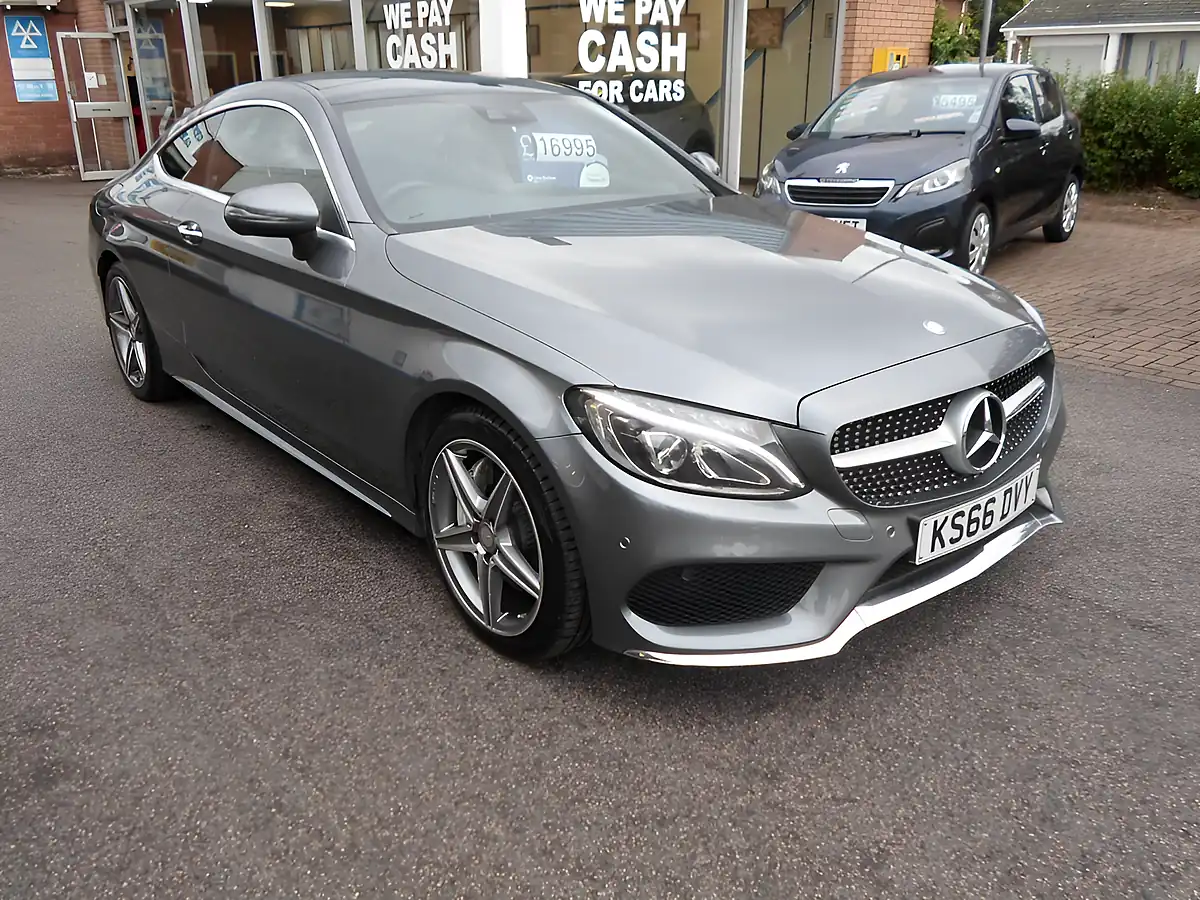 Used 2017 Mercedes-Benz C-Class AMG Line Premium Plus Graphite Grey - Front View