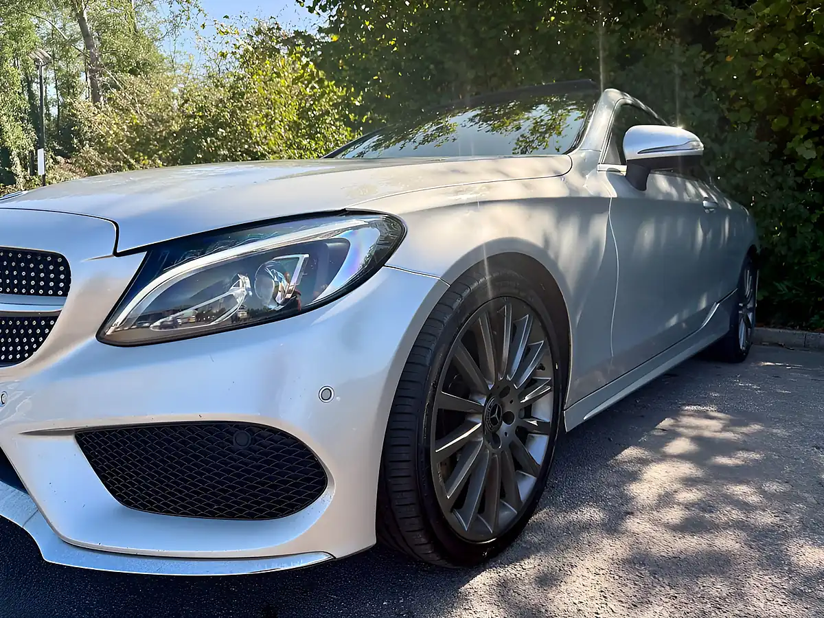 Used 2017 Mercedes-Benz C Class AMG Line Premium Plus Silver - Interior and Exterior details 5