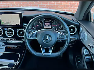 Used 2017 Mercedes-Benz C Class AMG Line (premium Plus) White - Interior and Exterior details 15