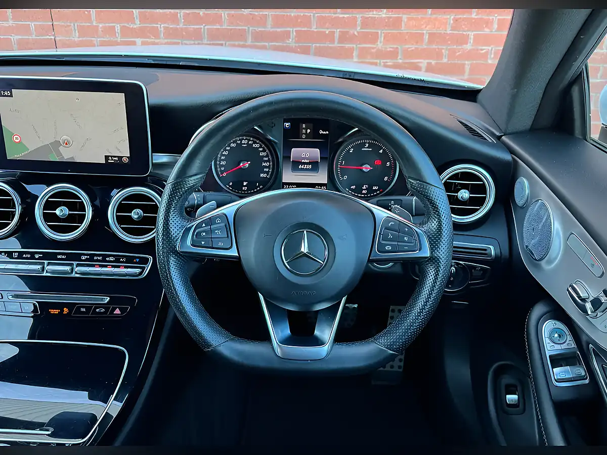 Used 2017 Mercedes-Benz C Class AMG Line (premium Plus) White - Interior and Exterior details 15