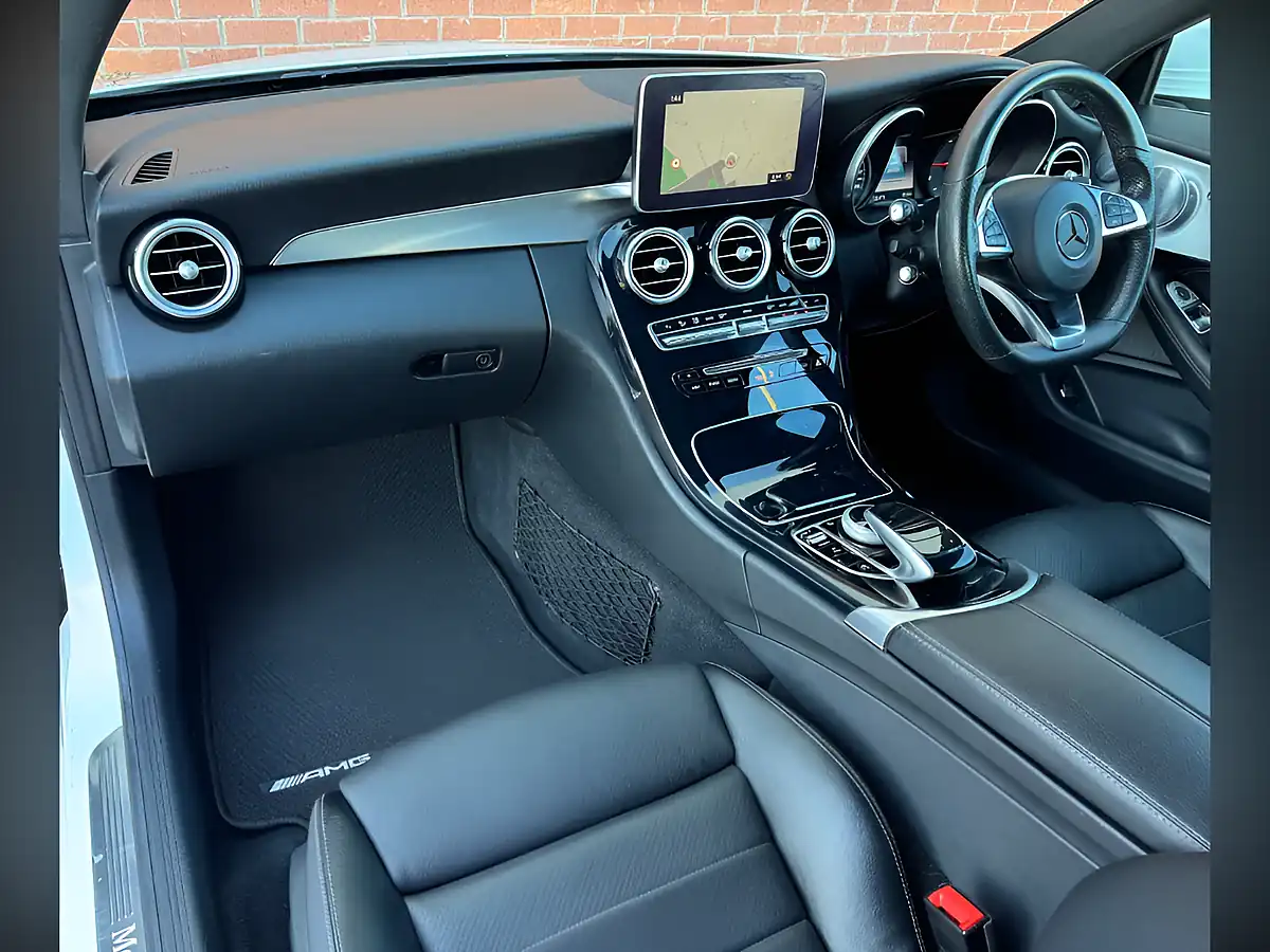 Used 2017 Mercedes-Benz C Class AMG Line (premium Plus) White - Interior and Exterior details 18