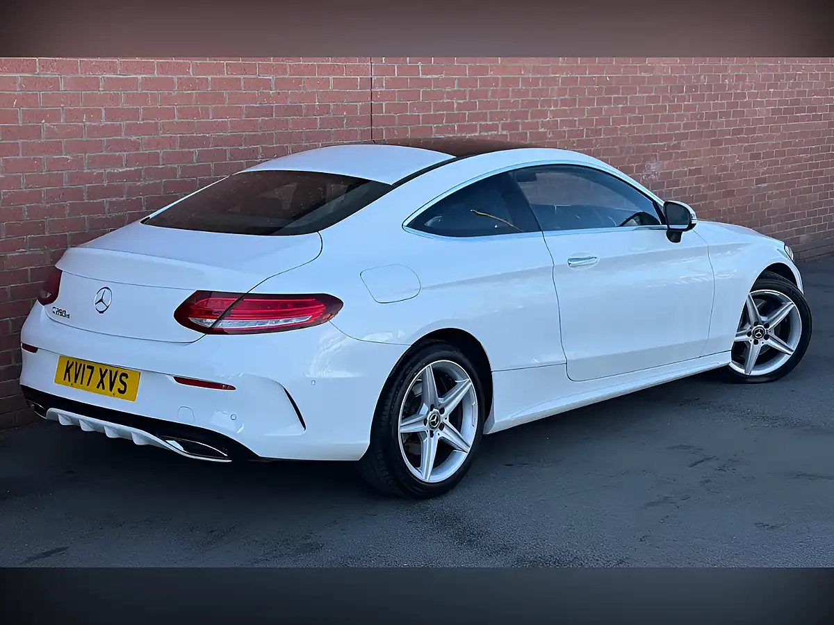 Used 2017 Mercedes-Benz C Class AMG Line (premium Plus) White - Interior and Exterior details 5