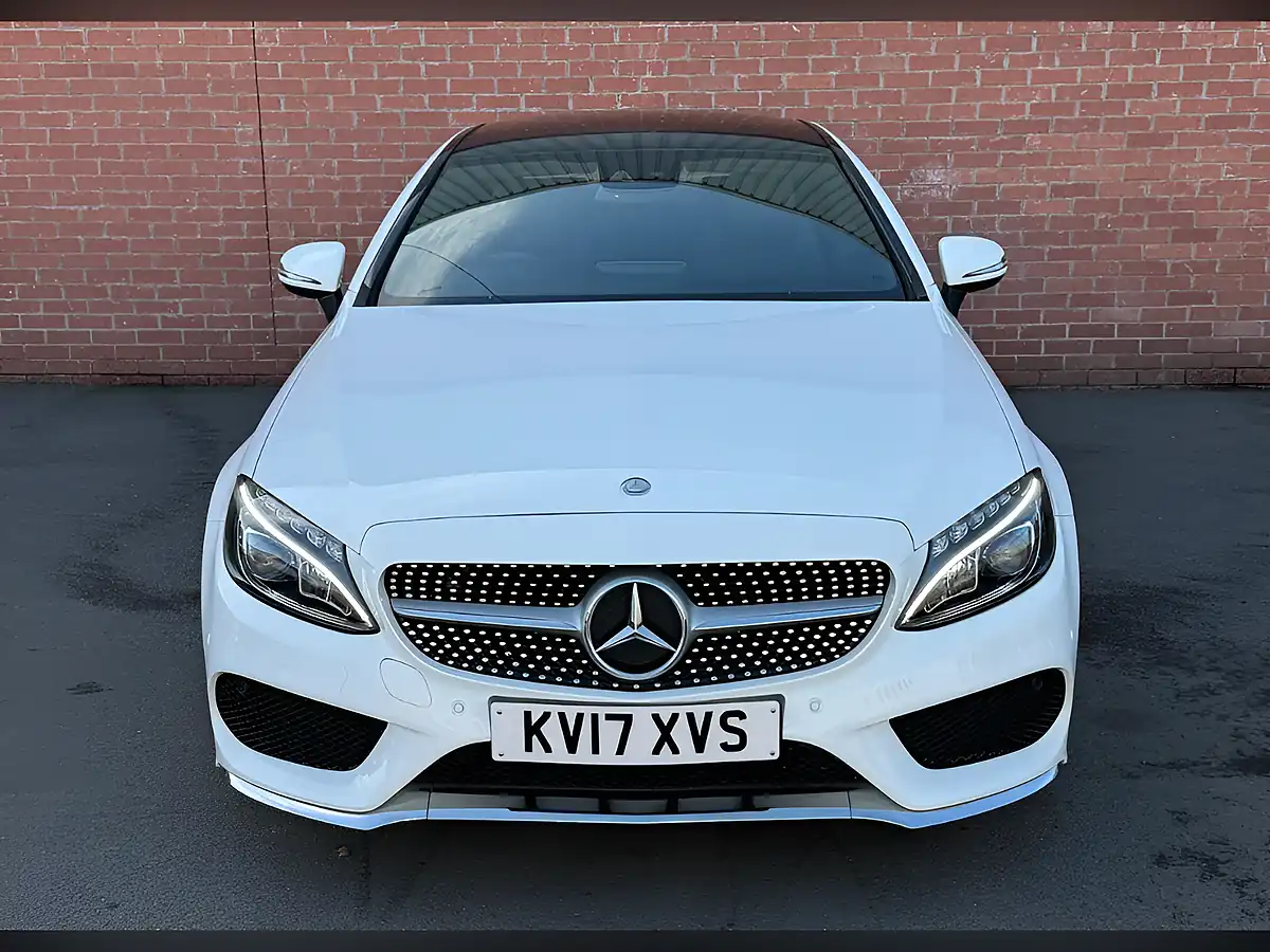 Used 2017 Mercedes-Benz C Class AMG Line (premium Plus) White - Interior and Exterior details 6