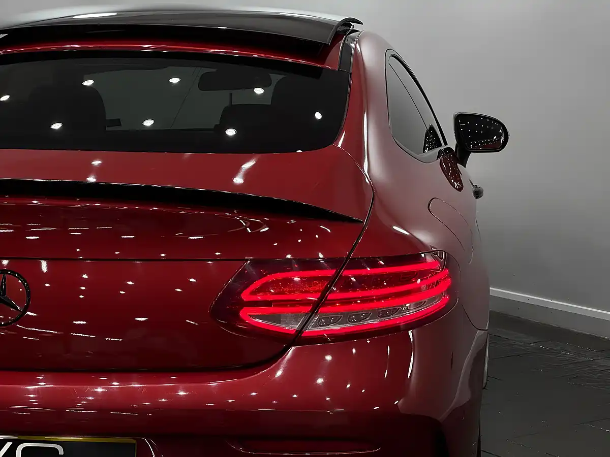 Used 2017 Mercedes-Benz C Class AMG Line (premium) Red - Interior and Exterior details 11