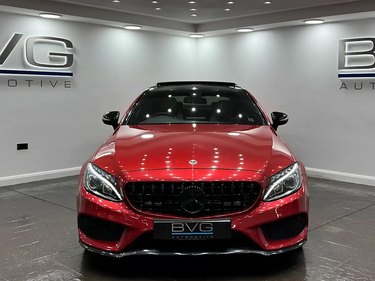 Used 2017 Mercedes-Benz C Class AMG Line (premium) Red - Interior and Exterior details 4