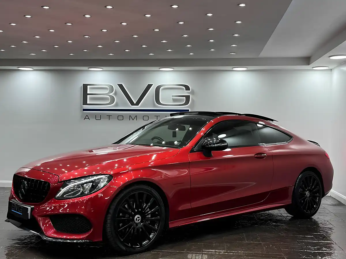 Used 2017 Mercedes-Benz C Class AMG Line (premium) Red - Interior and Exterior details 5