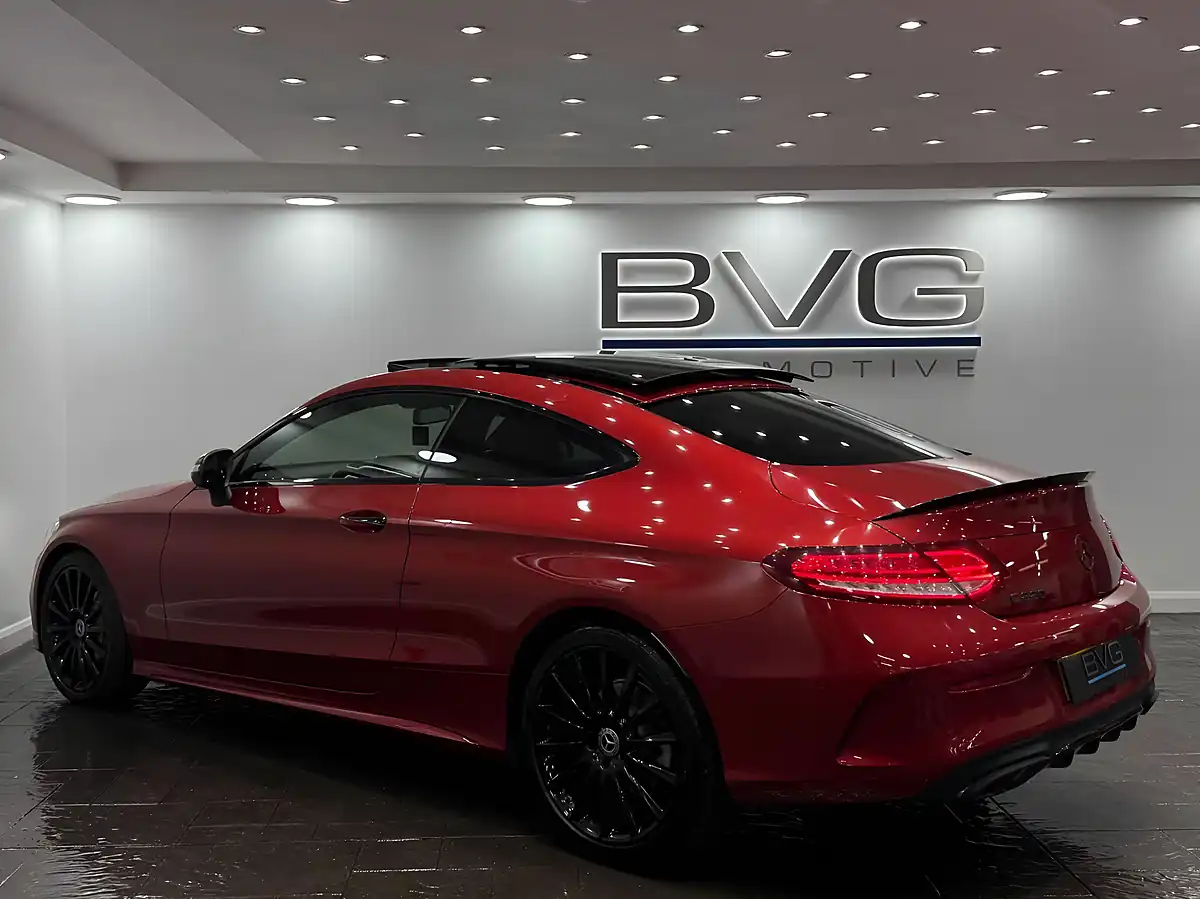 Used 2017 Mercedes-Benz C Class AMG Line (premium) Red - Interior and Exterior details 8