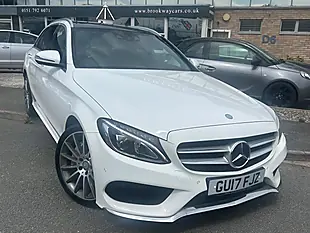 Used 2017 Mercedes-Benz C Class AMG Line (premium) White - Interior and Exterior details 2