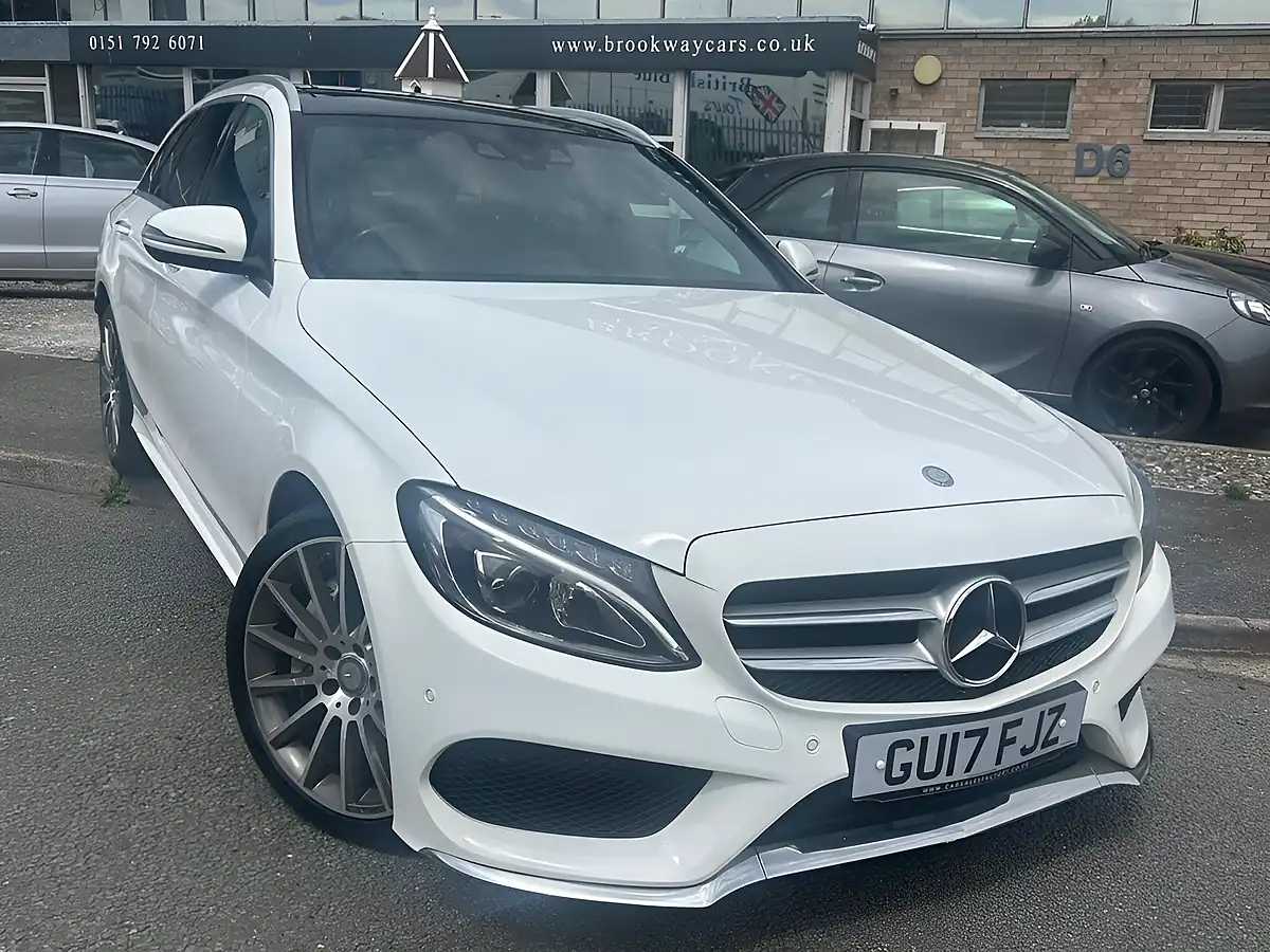 Used 2017 Mercedes-Benz C Class AMG Line (premium) White - Interior and Exterior details 2