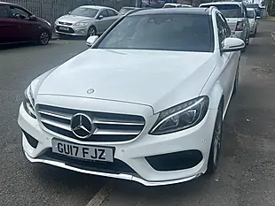Used 2017 Mercedes-Benz C Class AMG Line (premium) White - Interior and Exterior details 20
