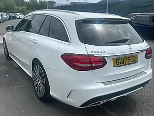 Used 2017 Mercedes-Benz C Class AMG Line (premium) White - Interior and Exterior details 5