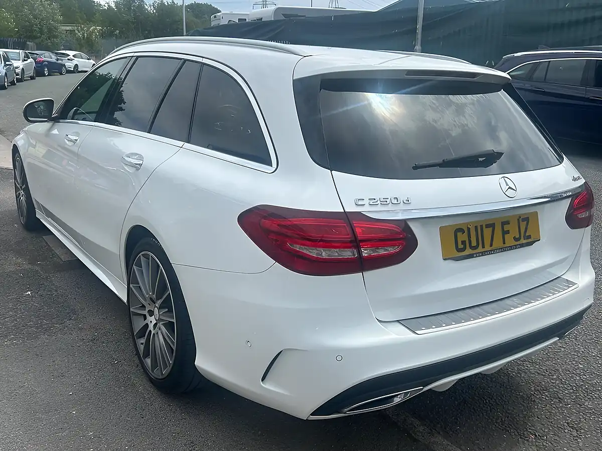 Used 2017 Mercedes-Benz C Class AMG Line (premium) White - Interior and Exterior details 5