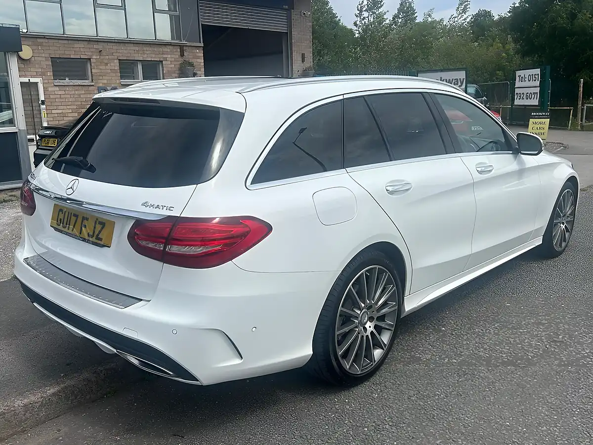 Used 2017 Mercedes-Benz C Class AMG Line (premium) White - Interior and Exterior details 7