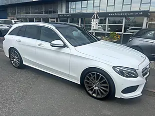 Used 2017 Mercedes-Benz C Class AMG Line (premium) White - Interior and Exterior details 9