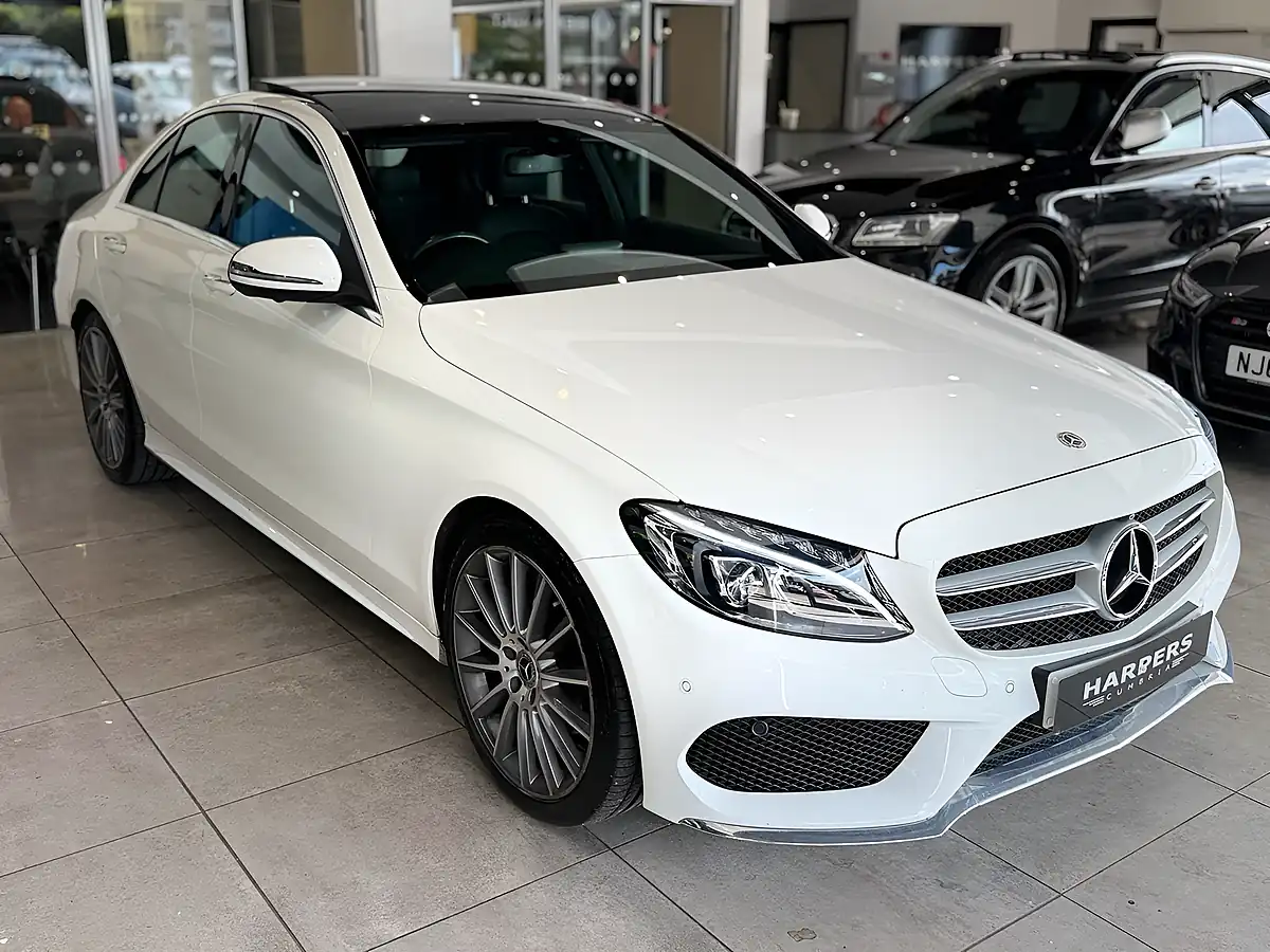 Used 2017 Mercedes-Benz C Class AMG Line Saloon White - Interior and Exterior details 10