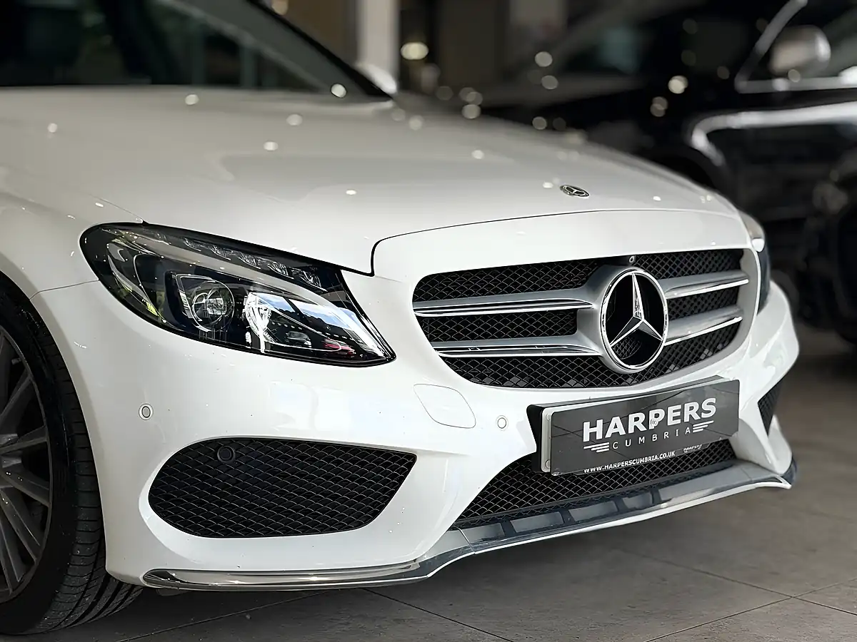 Used 2017 Mercedes-Benz C Class AMG Line Saloon White - Interior and Exterior details 12