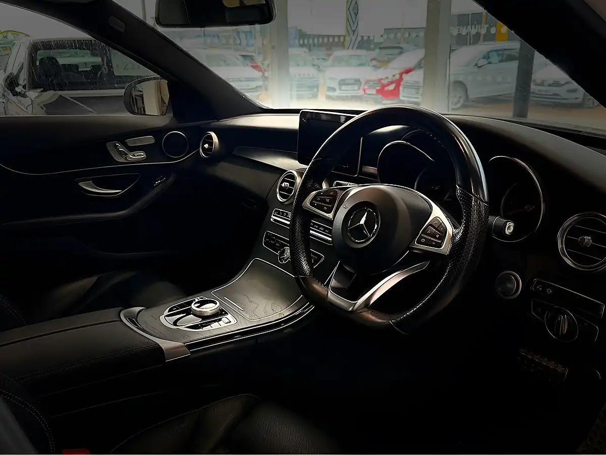 Used 2017 Mercedes-Benz C Class AMG Line Saloon White - Interior and Exterior details 14