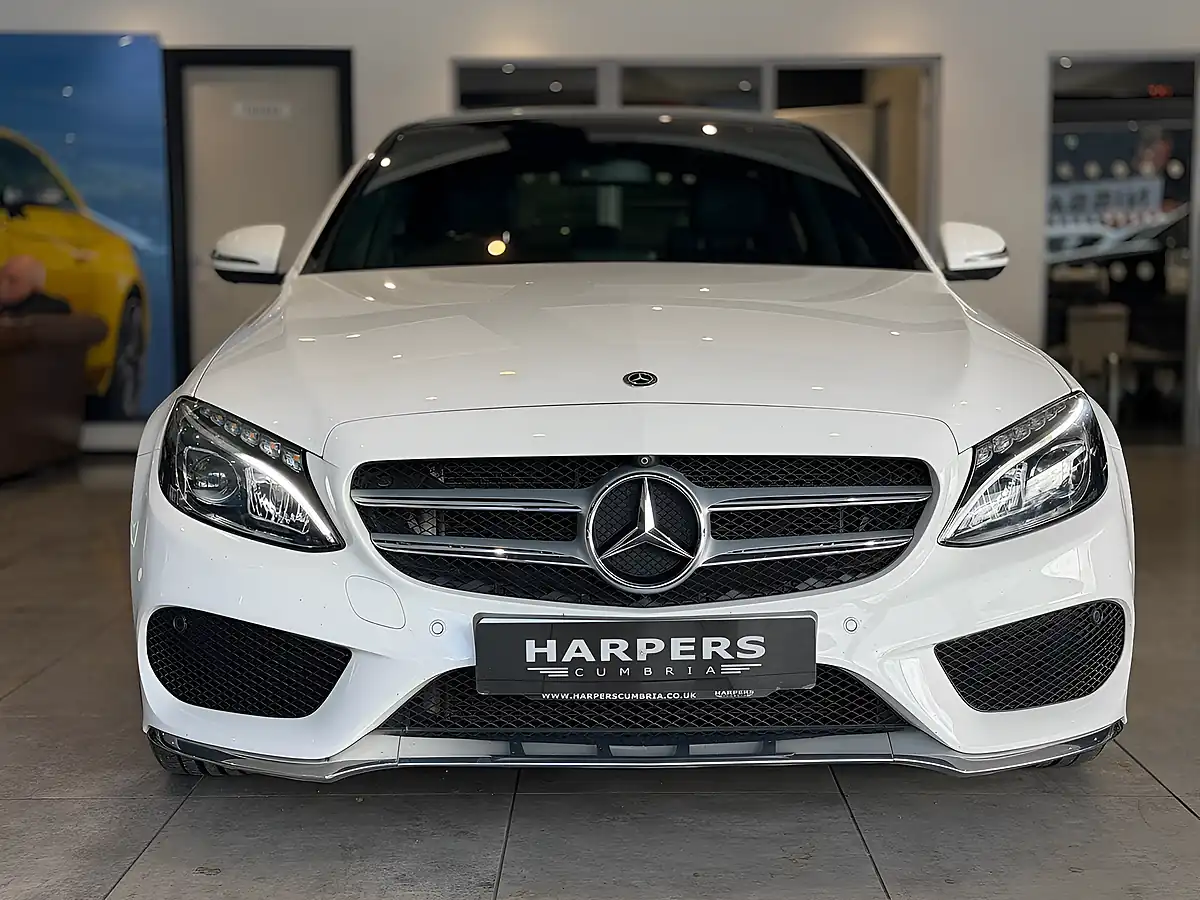 Used 2017 Mercedes-Benz C Class AMG Line Saloon White - Interior and Exterior details 2