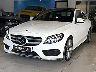 Used 2017 Mercedes-Benz C Class AMG Line Saloon White - Interior and Exterior details 3