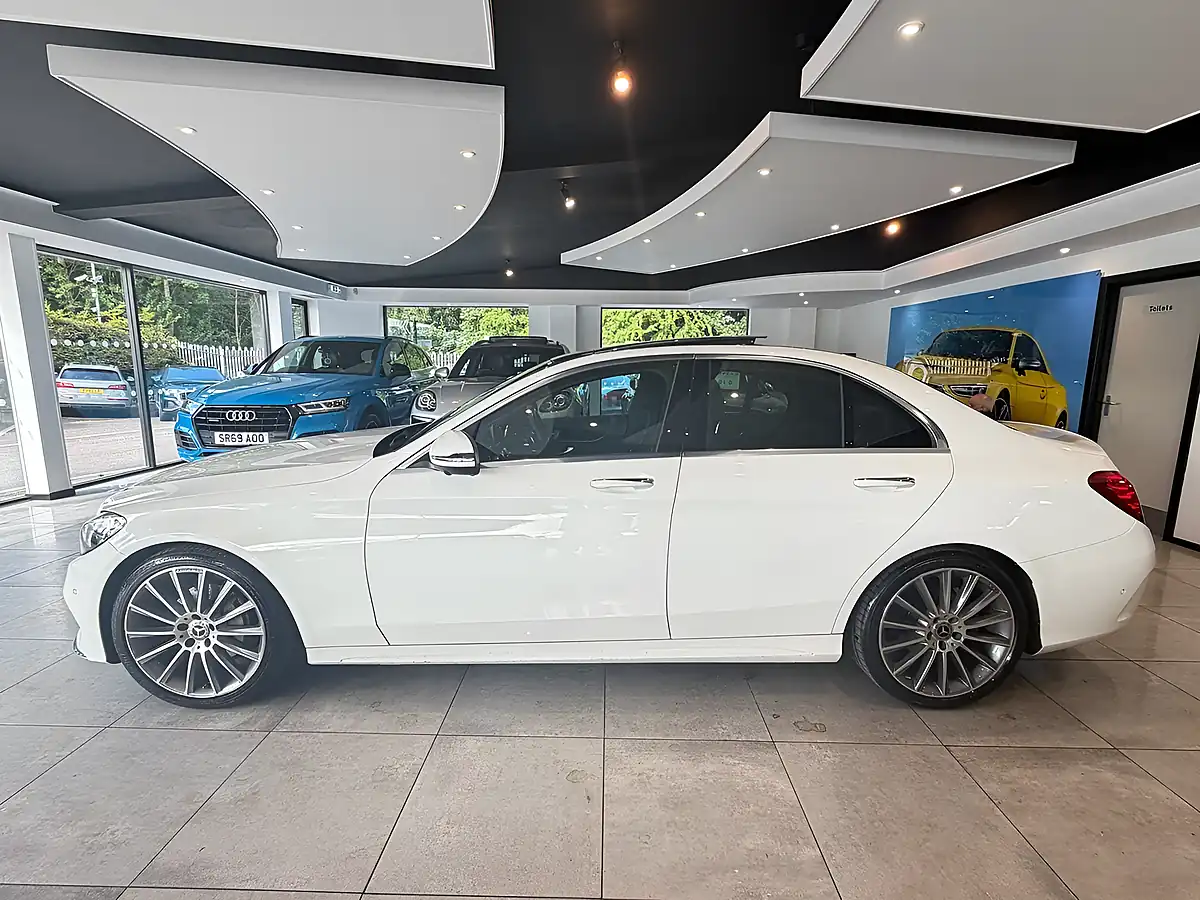 Used 2017 Mercedes-Benz C Class AMG Line Saloon White - Interior and Exterior details 4