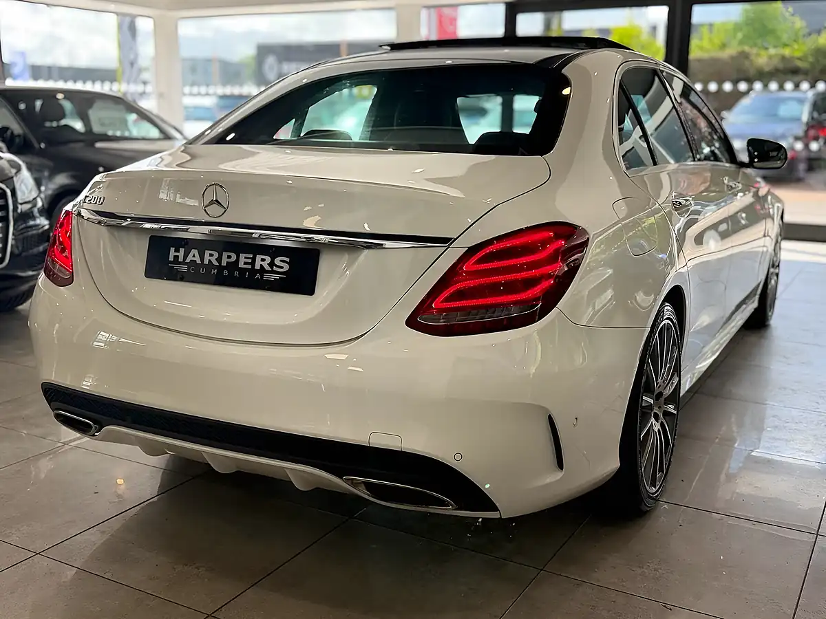Used 2017 Mercedes-Benz C Class AMG Line Saloon White - Interior and Exterior details 7