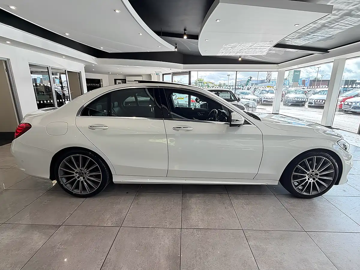 Used 2017 Mercedes-Benz C Class AMG Line Saloon White - Interior and Exterior details 9