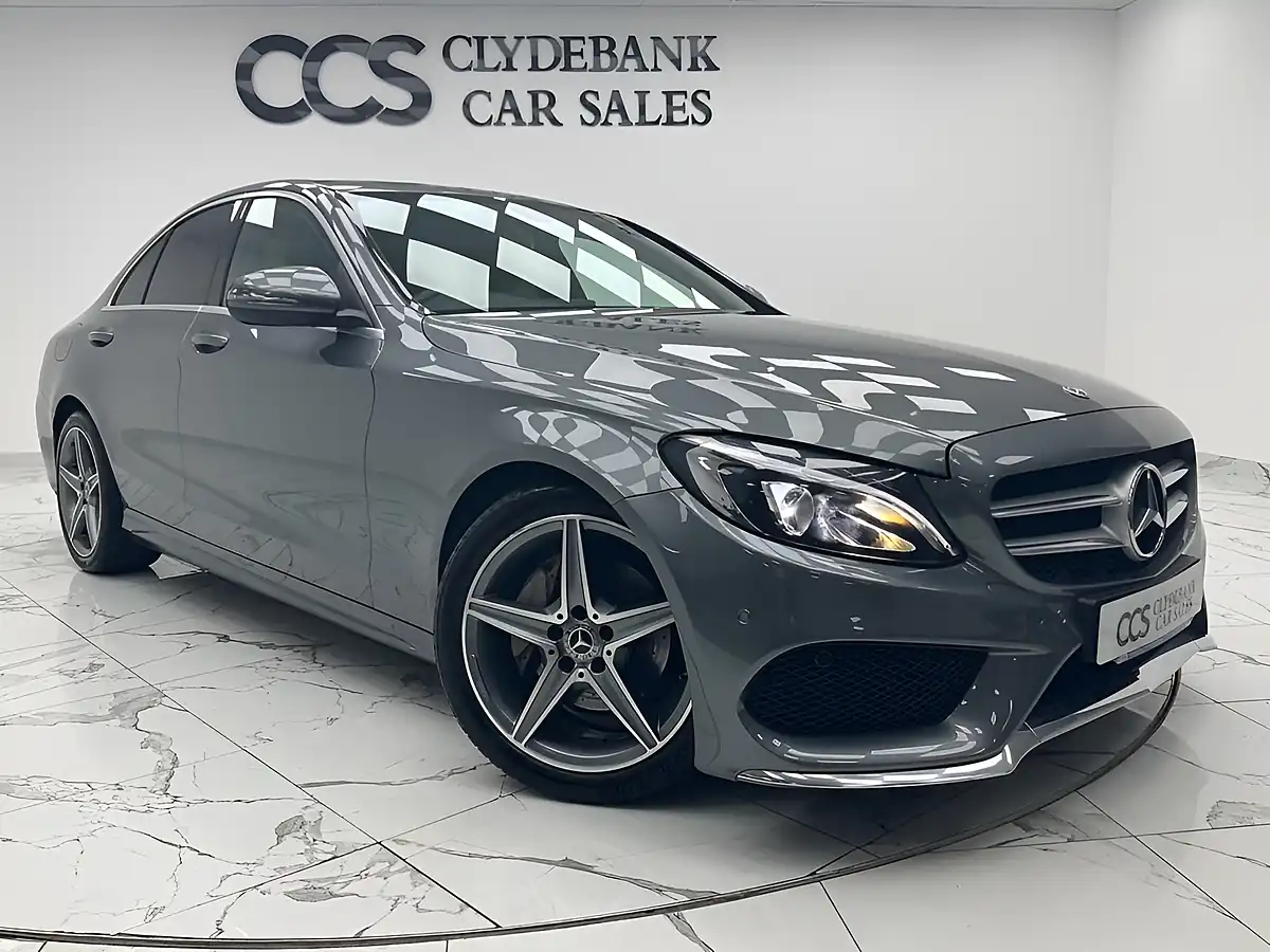 Used 2017 Mercedes-Benz C-Class AMG Line Selenite Grey - Front View