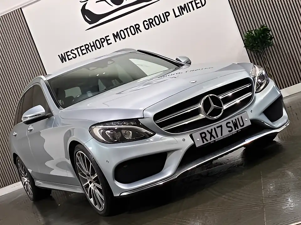 Used 2017 Mercedes-Benz C Class AMG Line Silver - Interior and Exterior details 7