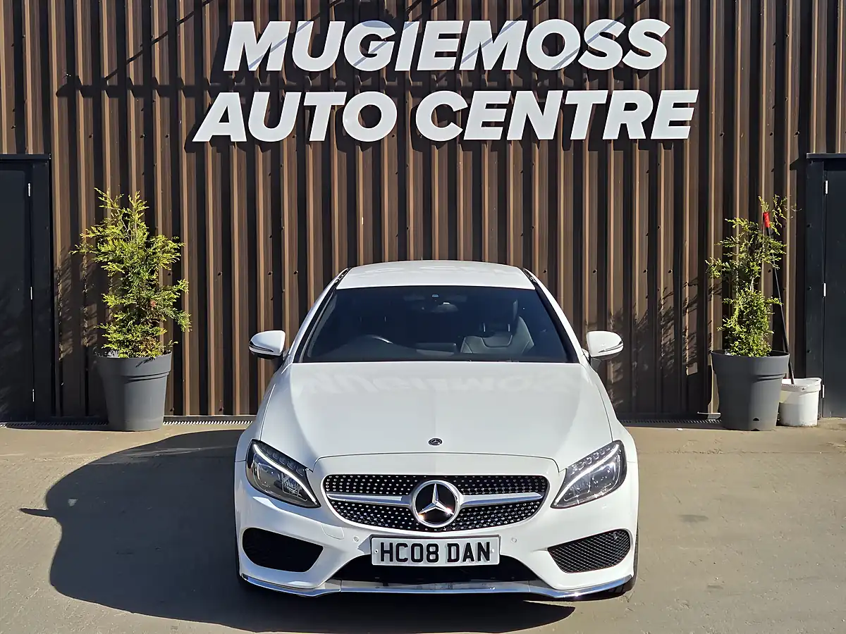 Used 2017 Mercedes-Benz C Class AMG Line White - Interior and Exterior details 3