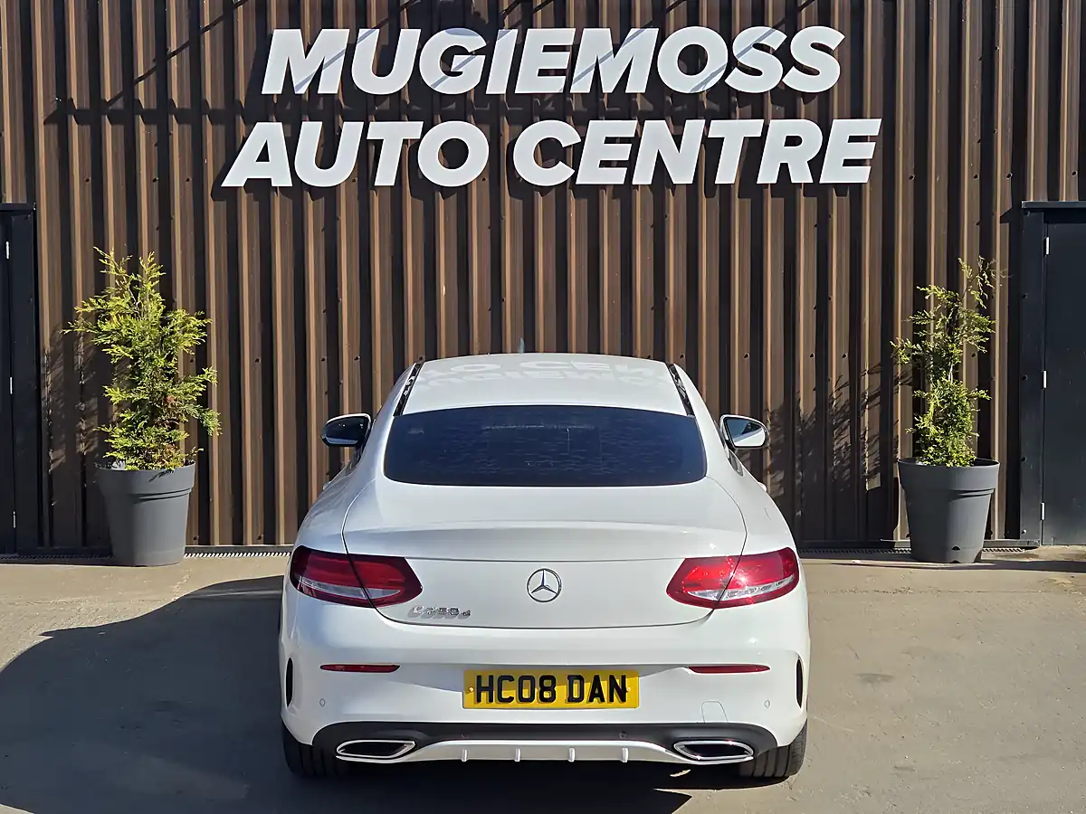 Used 2017 Mercedes-Benz C Class AMG Line White - Interior and Exterior details 5