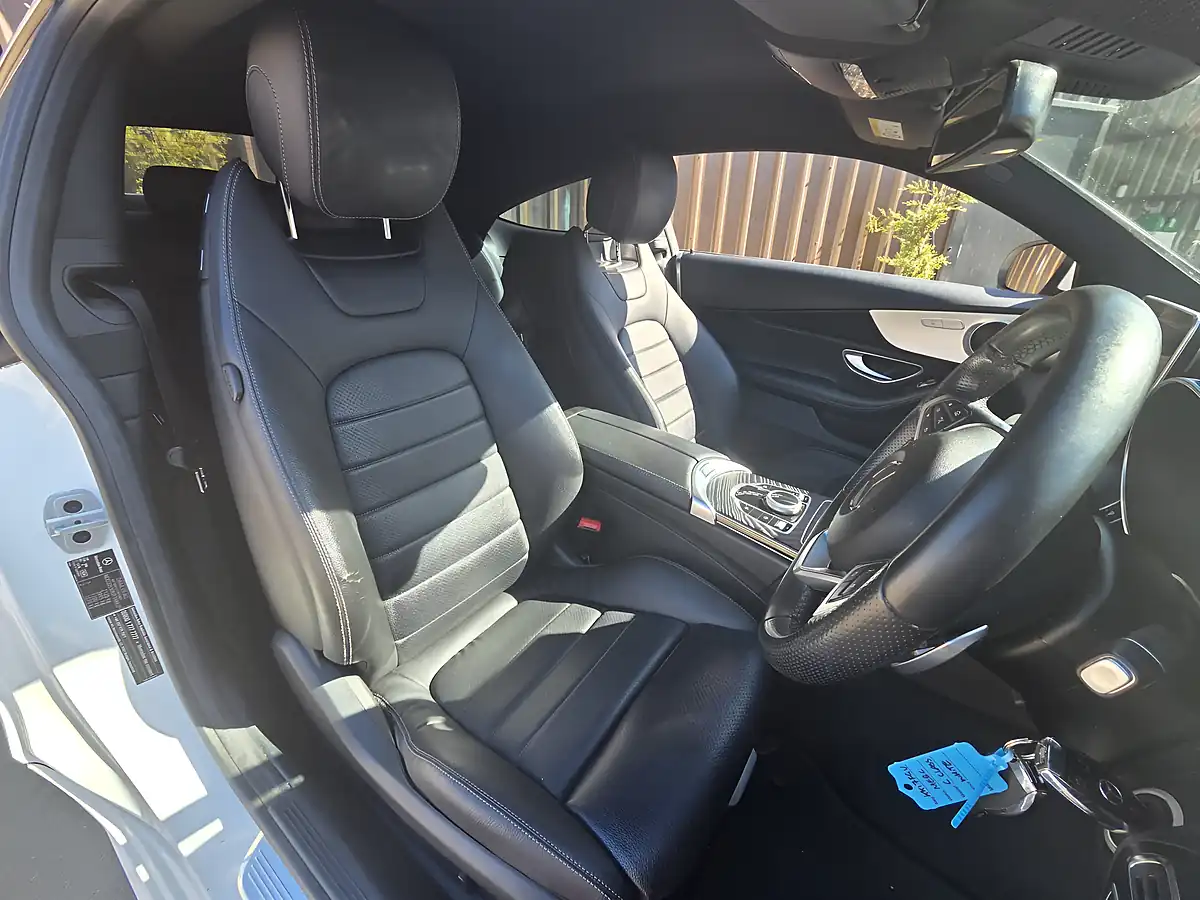 Used 2017 Mercedes-Benz C Class AMG Line White - Interior and Exterior details 6