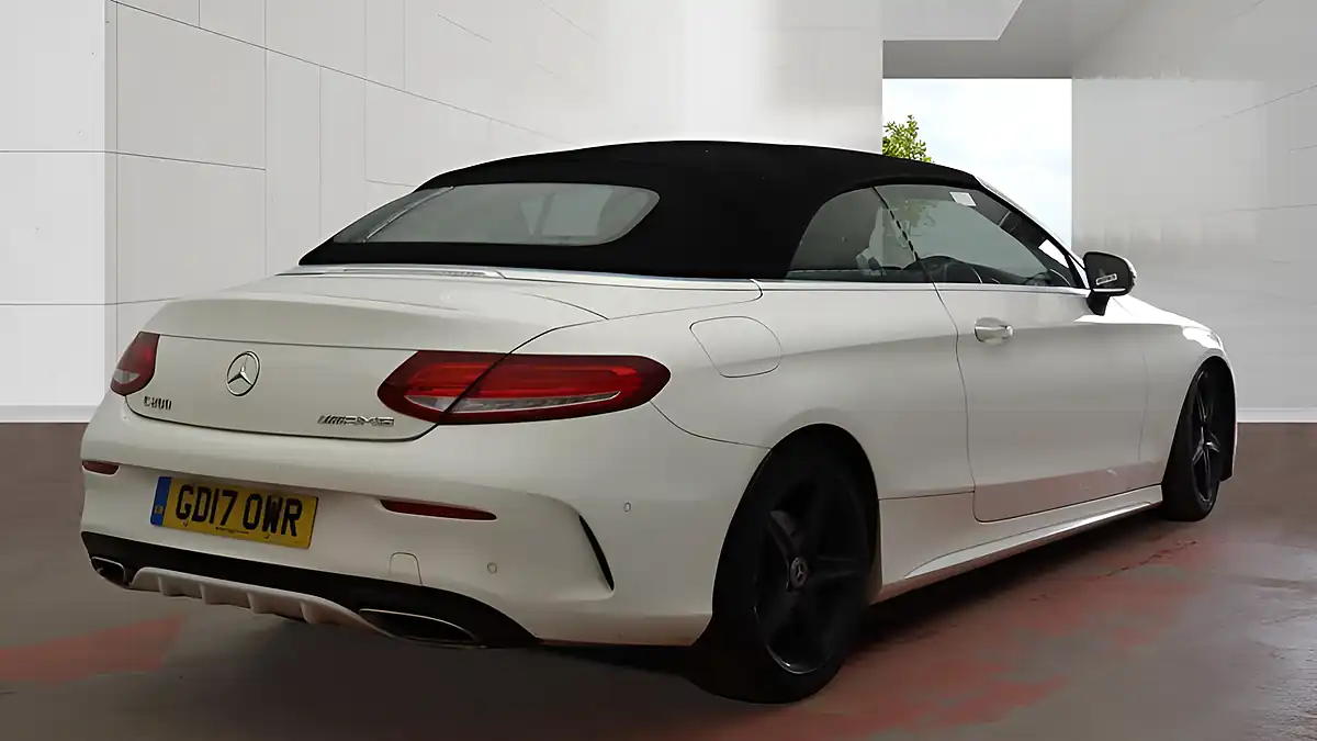 Used 2017 Mercedes-Benz C Class AMG Line White - Interior and Exterior details 4