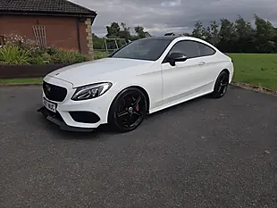 Used 2017 Mercedes-Benz C Class AMG Line White - Interior and Exterior details 2
