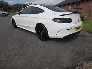 Used 2017 Mercedes-Benz C Class AMG Line White - Interior and Exterior details 3