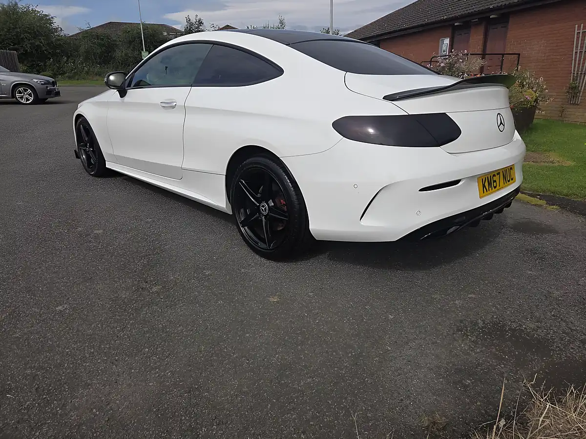 Used 2017 Mercedes-Benz C Class AMG Line White - Interior and Exterior details 3