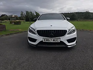 Used 2017 Mercedes-Benz C Class AMG Line White - Interior and Exterior details 5