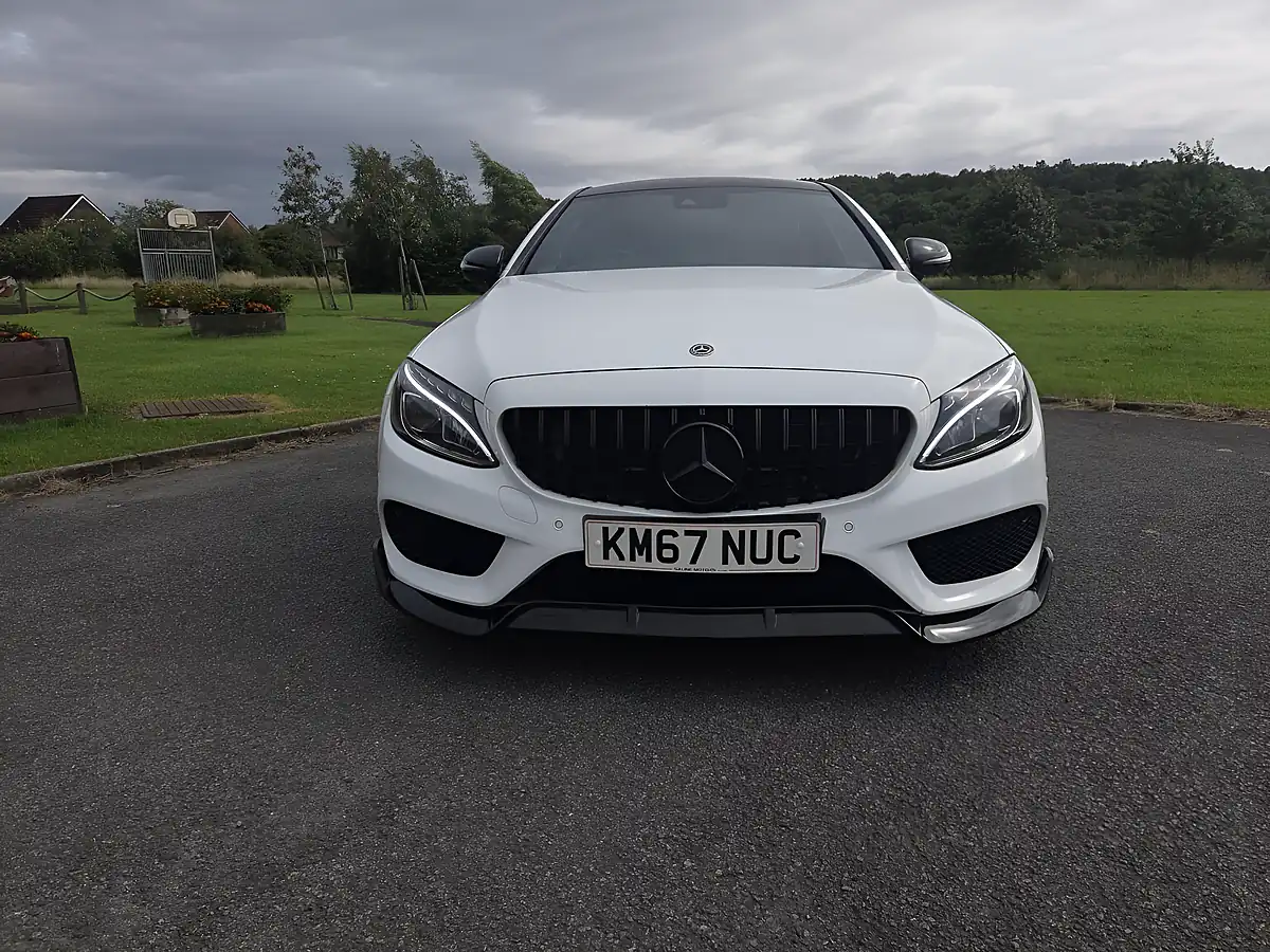 Used 2017 Mercedes-Benz C Class AMG Line White - Interior and Exterior details 5