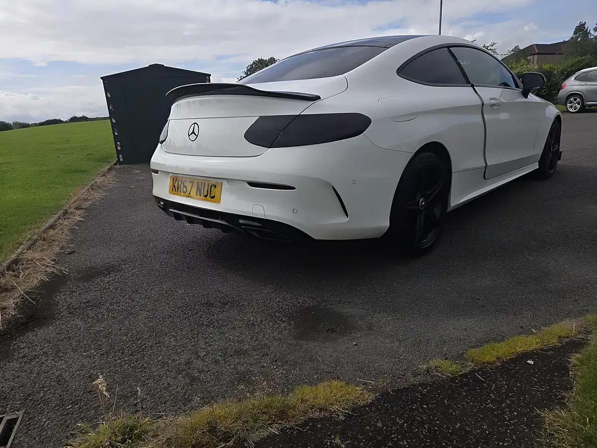 Used 2017 Mercedes-Benz C Class AMG Line White - Interior and Exterior details 6