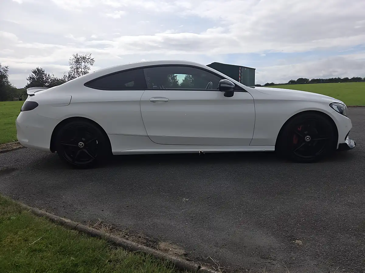 Used 2017 Mercedes-Benz C Class AMG Line White - Interior and Exterior details 8