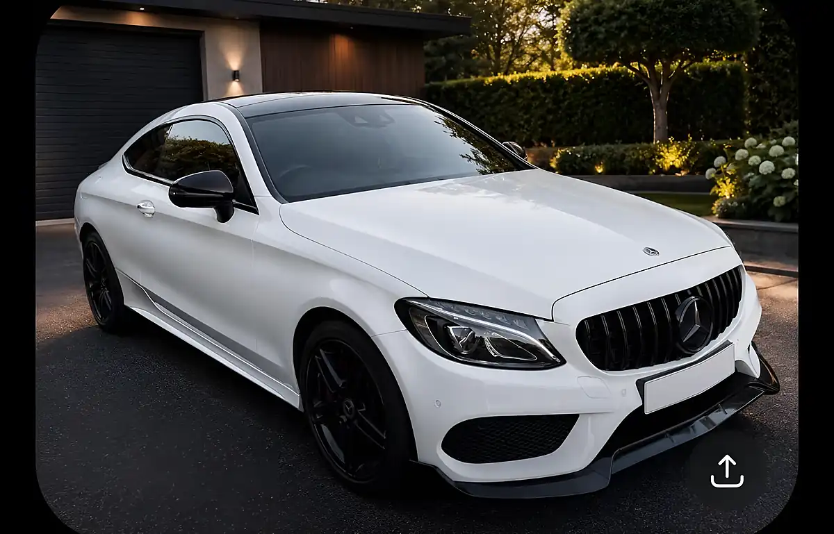 Used 2017 Mercedes-Benz C Class AMG Line White - Interior and Exterior details 9