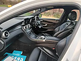 Used 2017 Mercedes-Benz C Class AMG Line White - Interior and Exterior details 11