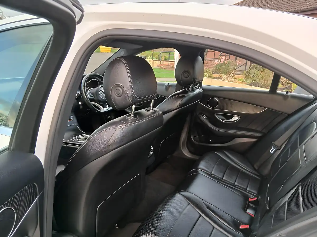 Used 2017 Mercedes-Benz C Class AMG Line White - Interior and Exterior details 13