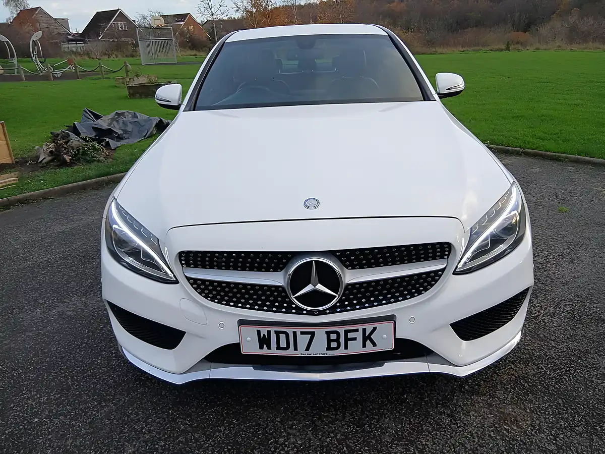 Used 2017 Mercedes-Benz C Class AMG Line White - Interior and Exterior details 2