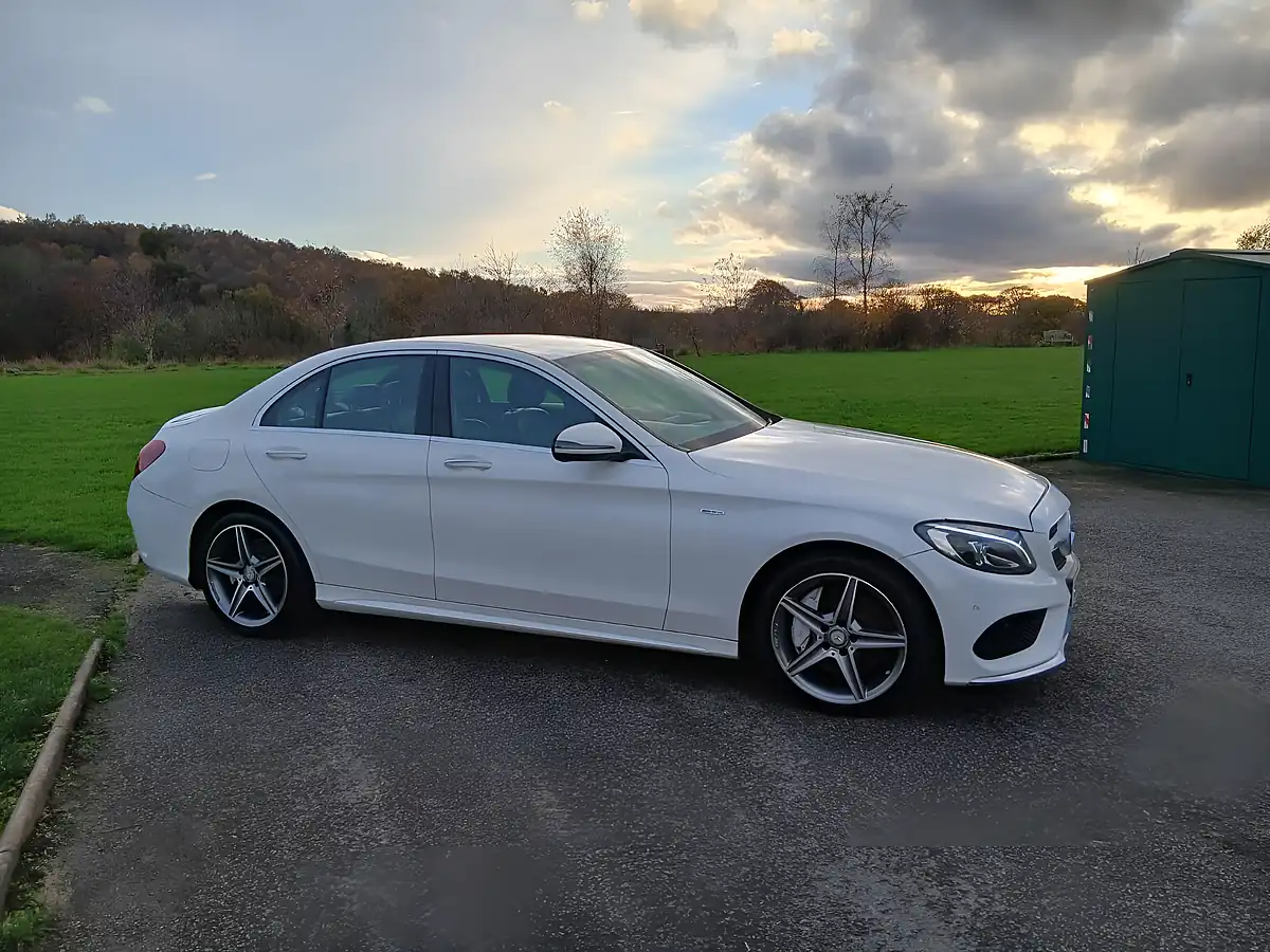 Used 2017 Mercedes-Benz C Class AMG Line White - Interior and Exterior details 3