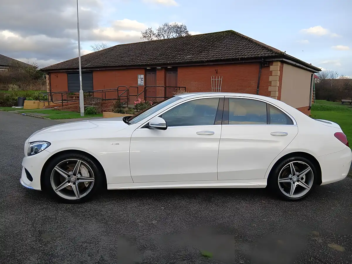Used 2017 Mercedes-Benz C Class AMG Line White - Interior and Exterior details 5