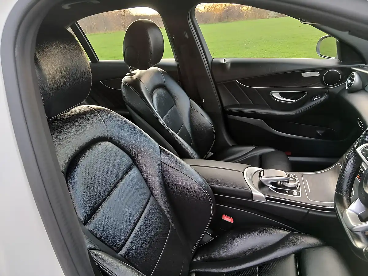 Used 2017 Mercedes-Benz C Class AMG Line White - Interior and Exterior details 6