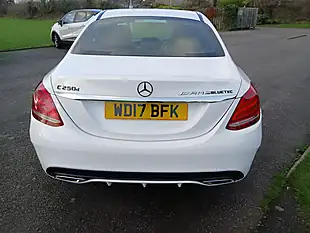 Used 2017 Mercedes-Benz C Class AMG Line White - Interior and Exterior details 8